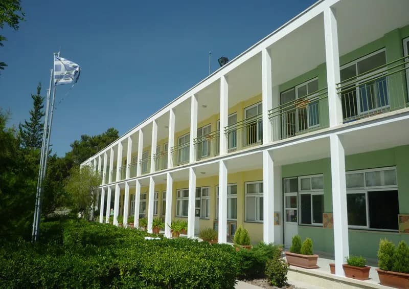 The building of Pelendri Primary School in the mountains of Limassol, Cyprus